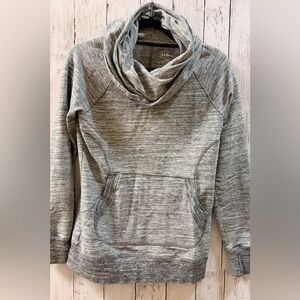 L.L. Bean Women's Heather Gray Cowl Neck Sweater